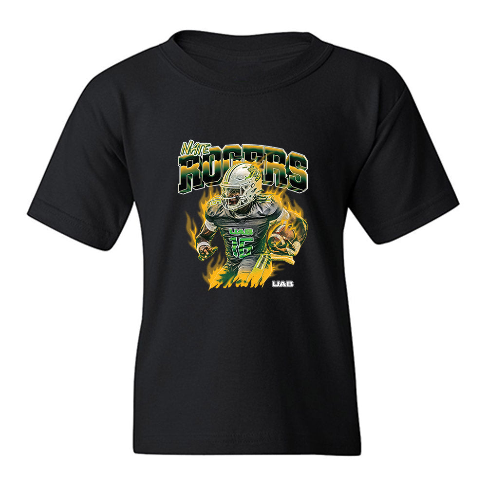 UAB - NCAA Football : Nate Rogers - Collage Youth T-Shirt-0