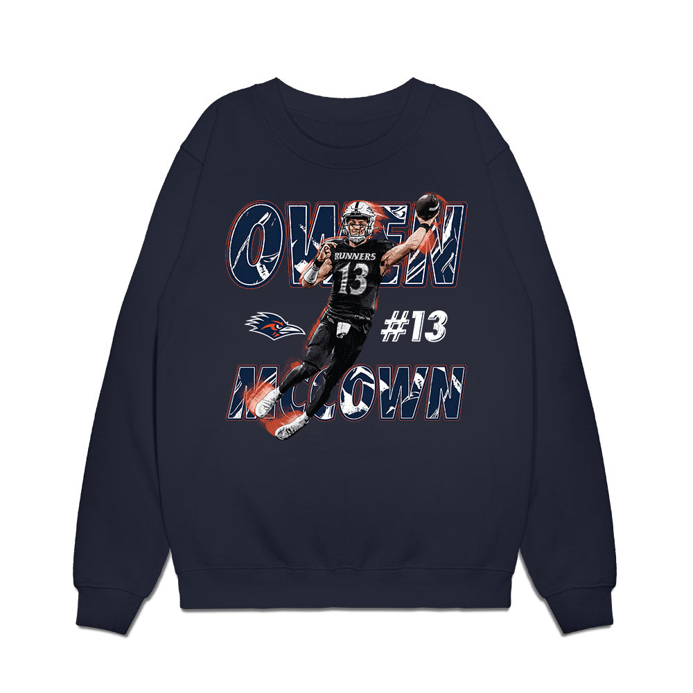 UTSA - NCAA Football : Owen McCown - Collage Premium Crewneck Sweatshirt-0