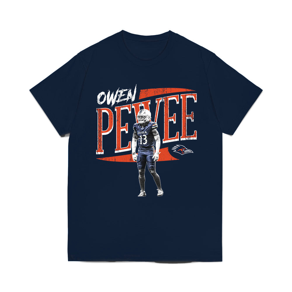 UTSA - NCAA Football : Owen Pewee - Collage Comfort Colors T-Shirt-0