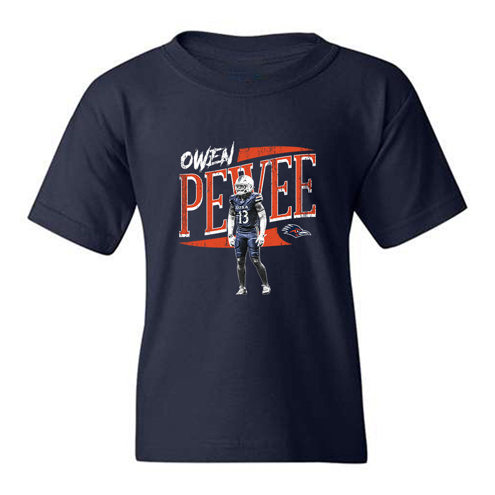 UTSA - NCAA Football : Owen Pewee - Collage Youth T-Shirt-0