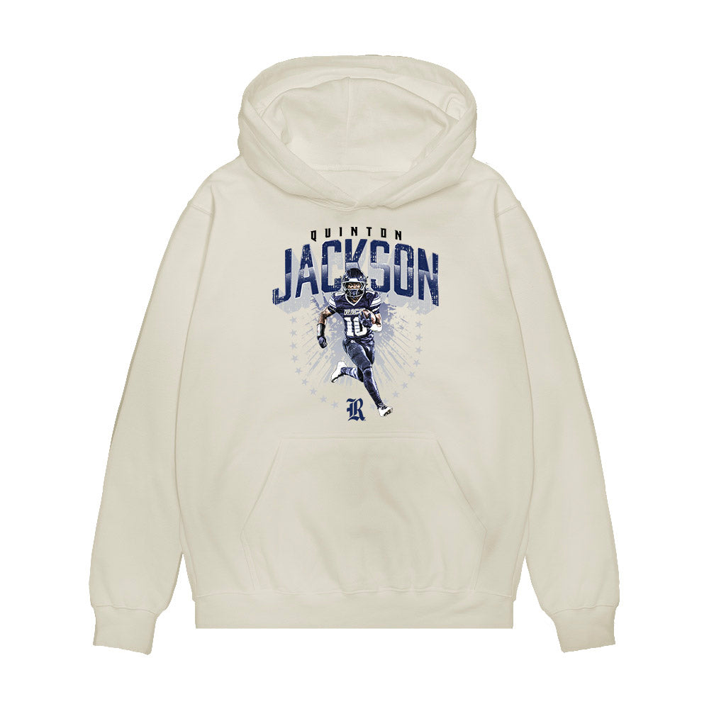 Rice - NCAA Football : Quinton Jackson - Collage Premium Hooded Sweatshirt-0