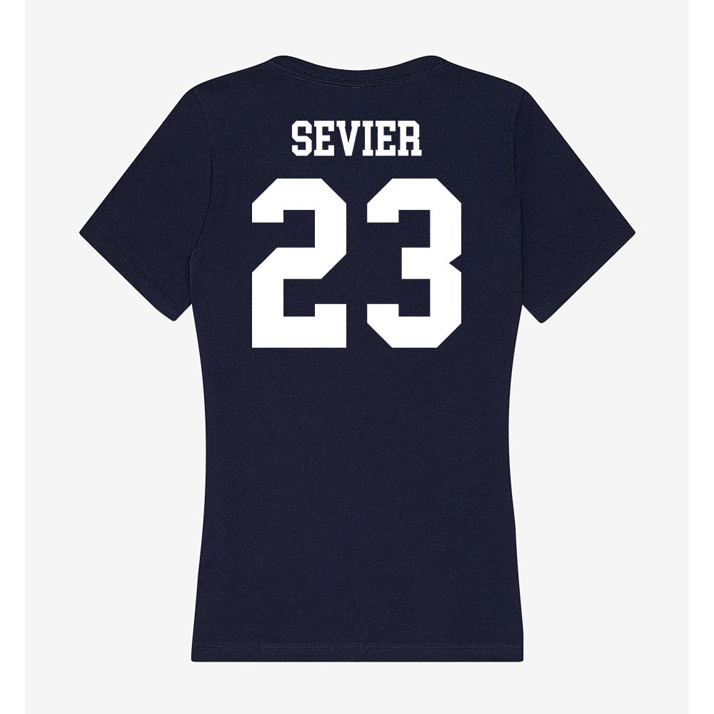 Berry - NCAA Women's Basketball : Corrin Sevier - Classic Shersey Women's V-Neck T-Shirt-1