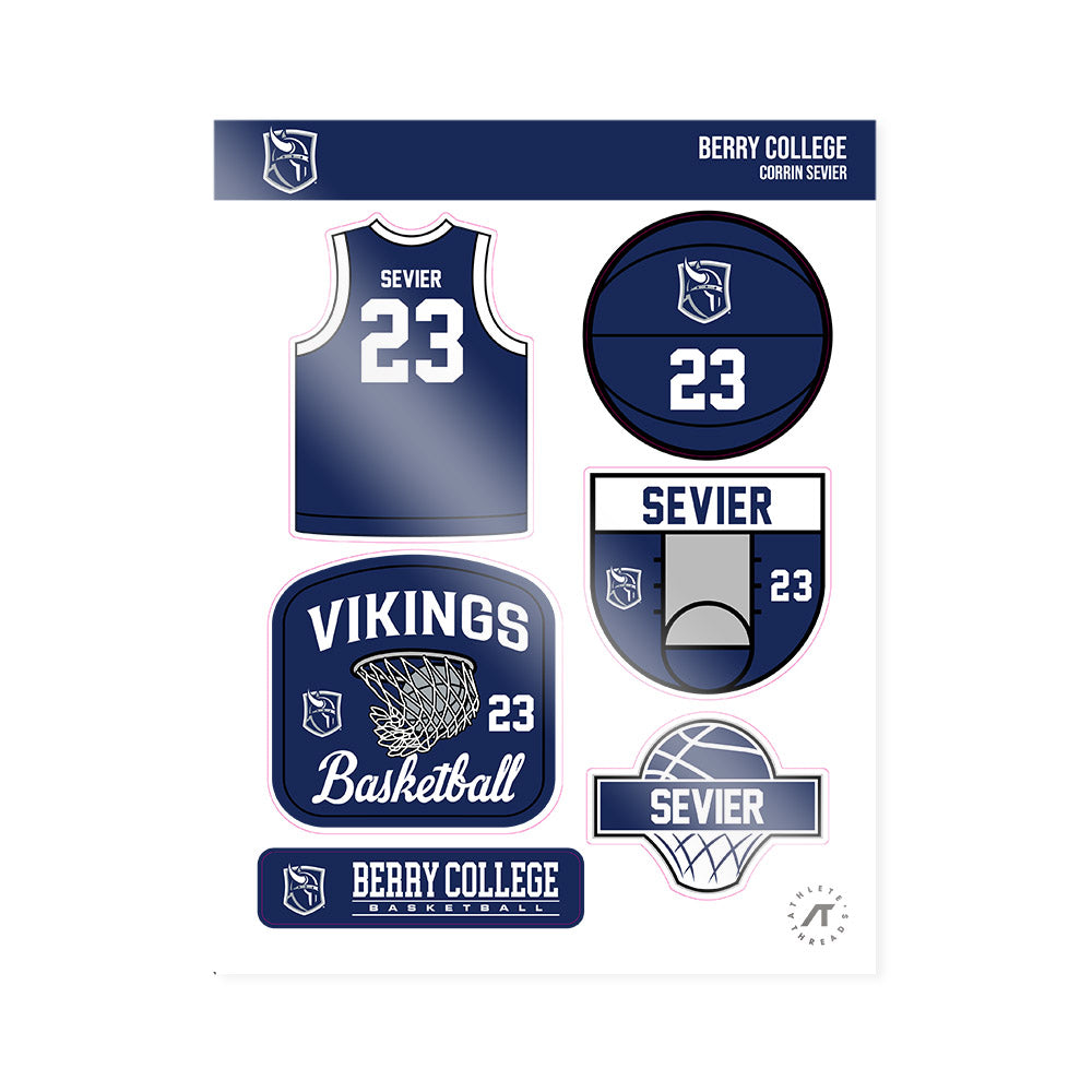 Berry - NCAA Women's Basketball : Corrin Sevier - Sticker Sheet-0