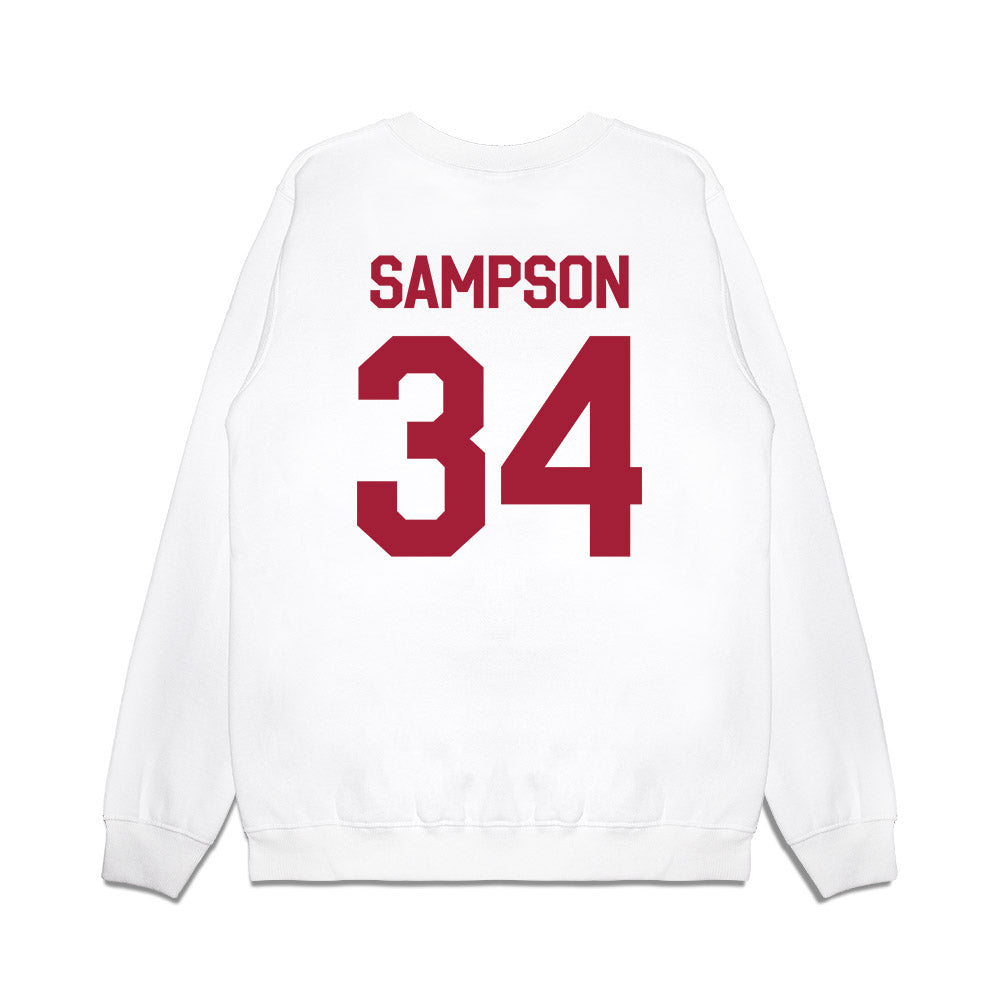 Oklahoma - University of Oklahoma - NCAA Baseball : Beau Sampson - 2026 National Champions Premium Crewneck Sweatshirt-1