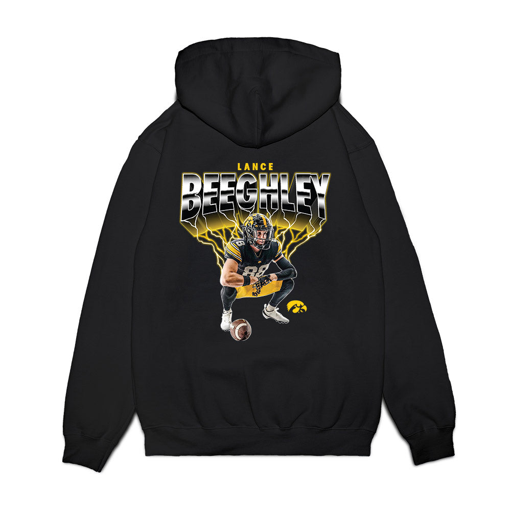 Iowa - NCAA Football : Lance Beeghley - Collage Premium Hooded Sweatshirt-1