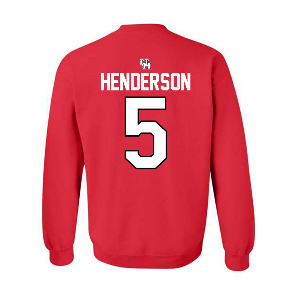 Houston - NCAA Football : Keisean Henderson - Graphic Crewneck Sweatshirt-1