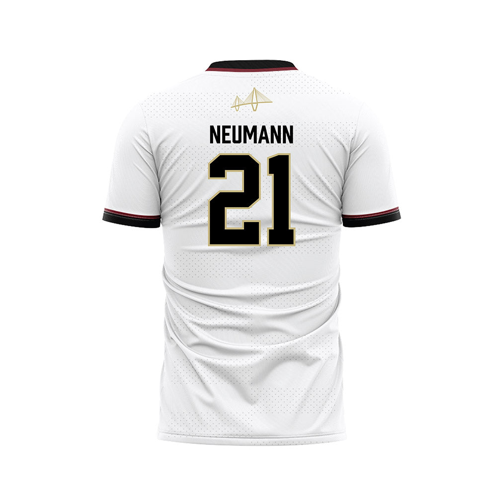 Charleston - NCAA Men's Soccer : Jack Neumann - White Soccer Jersey-1