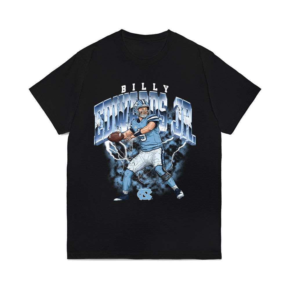 UNC - NCAA Football : Billy Edwards Jr - Collage Comfort Colors T-Shirt-0