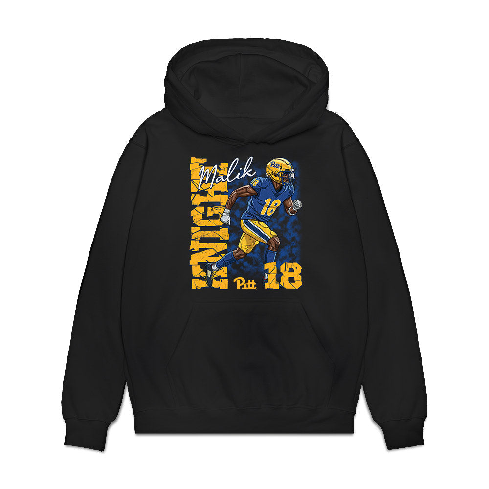 Pittsburgh - NCAA Football : Malik Knight - Collage Premium Hooded Sweatshirt-0