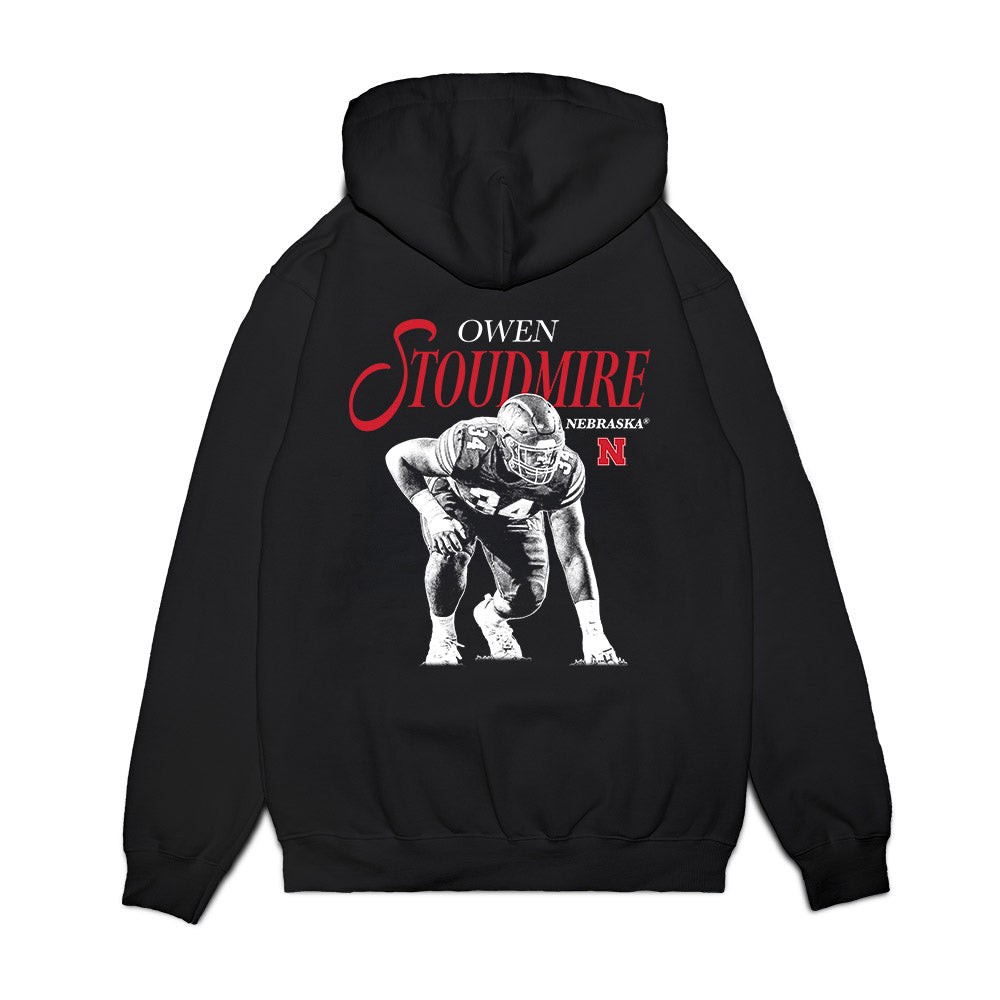 Nebraska - NCAA Football : Owen Stoudmire - Breakthrough Premium Hooded Sweatshirt-1