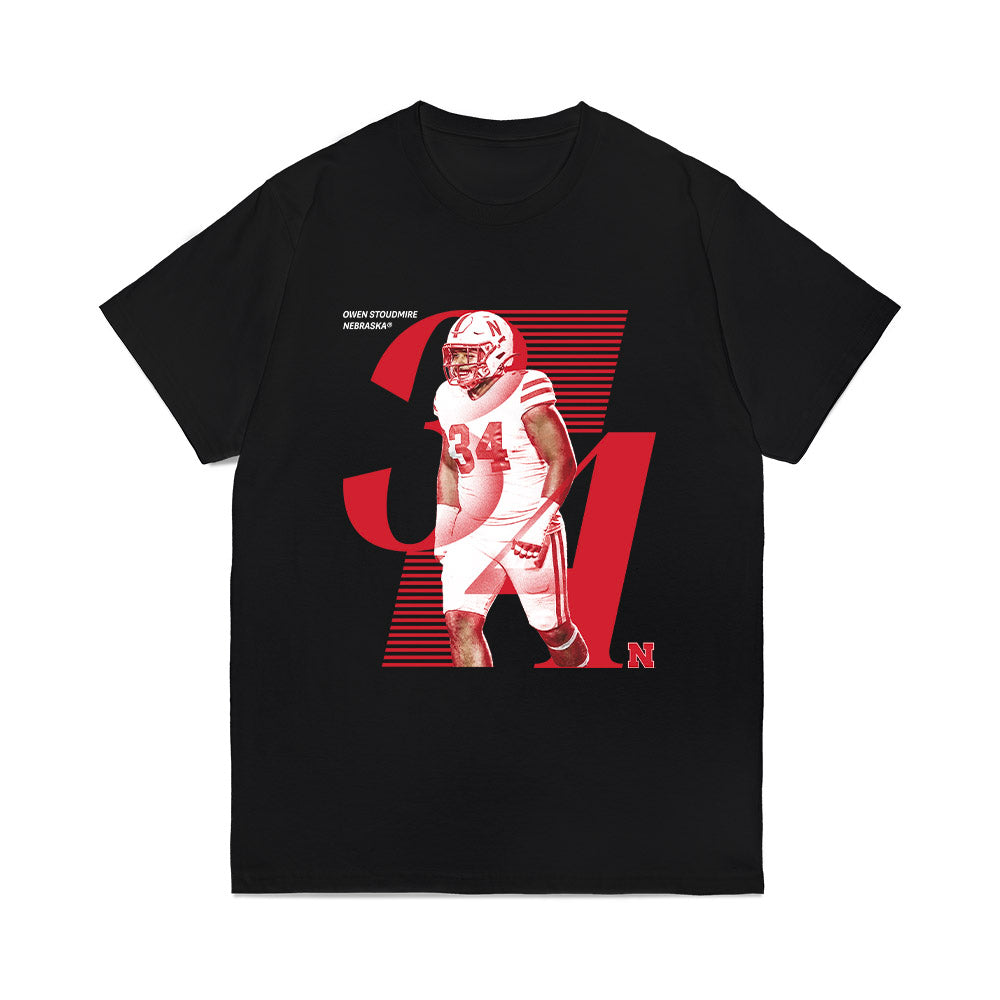 Nebraska - NCAA Football : Owen Stoudmire - Breakthrough Comfort Colors T-Shirt-0