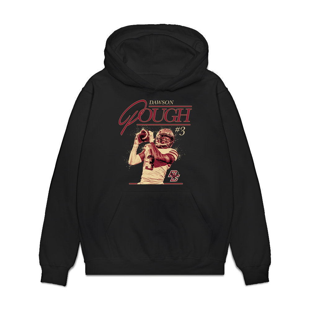 Boston College - NCAA Football : Dawson Pough - Graphic Premium Hooded Sweatshirt-0
