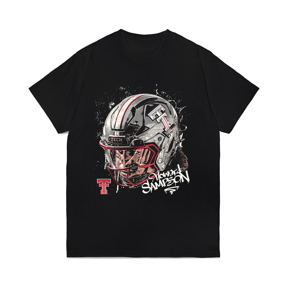 Texas Tech - NCAA Football : Howard Sampson - Game Face Comfort Colors T-Shirt-0