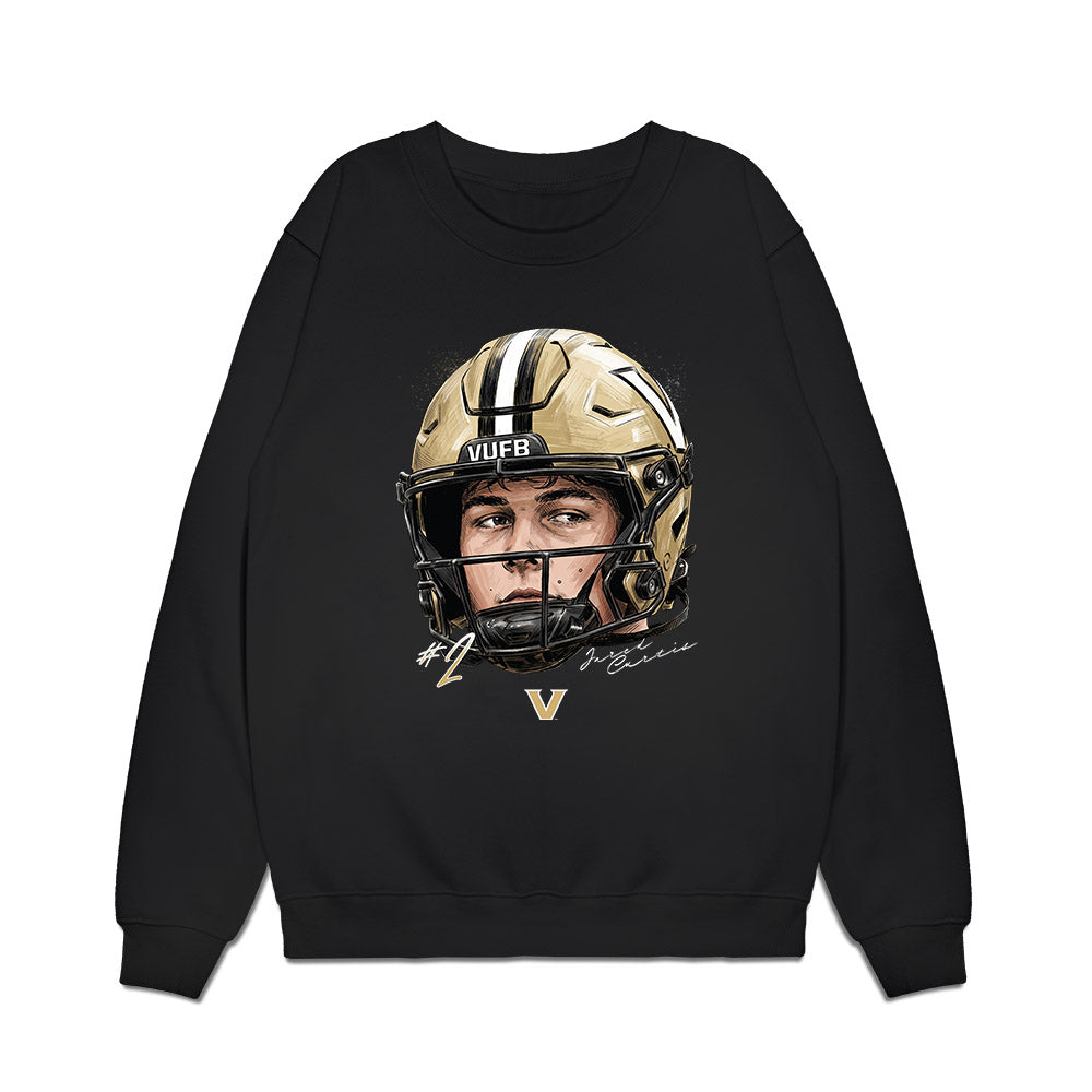 Vanderbilt - NCAA Football : Jared Curtis - Game Face Premium Crewneck Sweatshirt-0