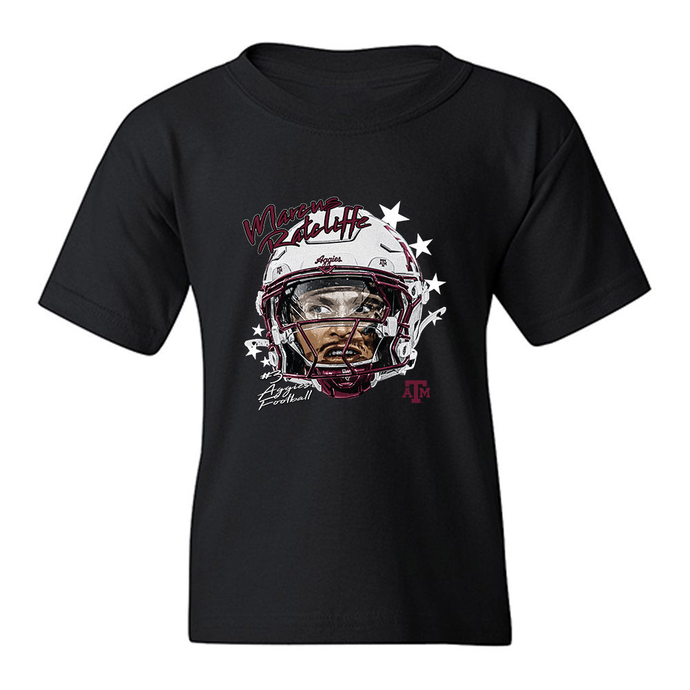 Texas A&M - NCAA Football : Marcus Ratcliffe - Game Face Youth T-Shirt-0