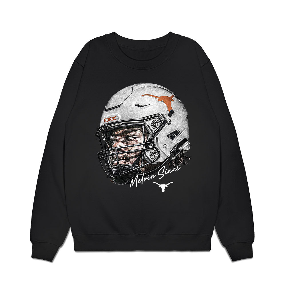 Texas - NCAA Football : Melvin Siani - Game Face Premium Crewneck Sweatshirt-0