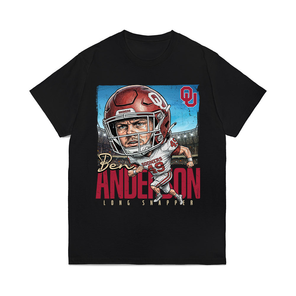 Oklahoma - NCAA Football : Ben Anderson - Caricature Comfort Colors T-Shirt-0