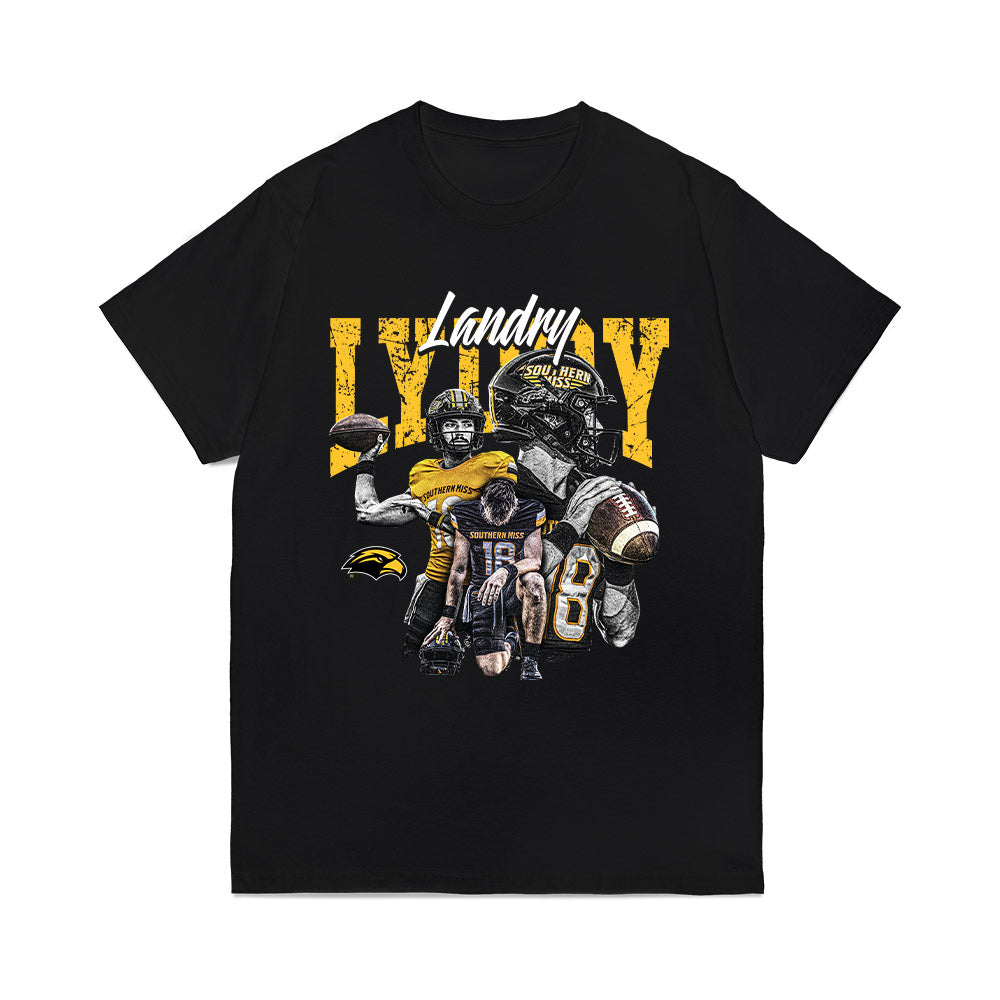 Southern Miss - NCAA Football : Landry Lyddy - Individual Collage Comfort Colors T-Shirt-0