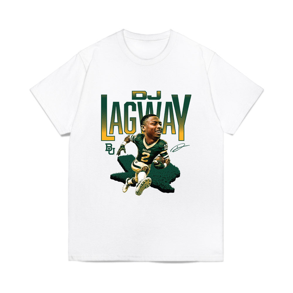 Baylor - NCAA Football : DJ Lagway - Bobble Head Comfort Colors T-Shirt-0
