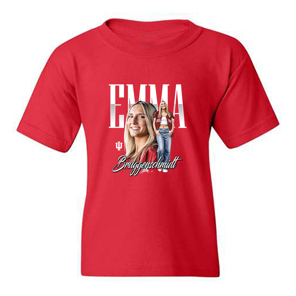 Indiana - NCAA Softball : Emma Bruggenschmidt - Collage Youth T-Shirt-0