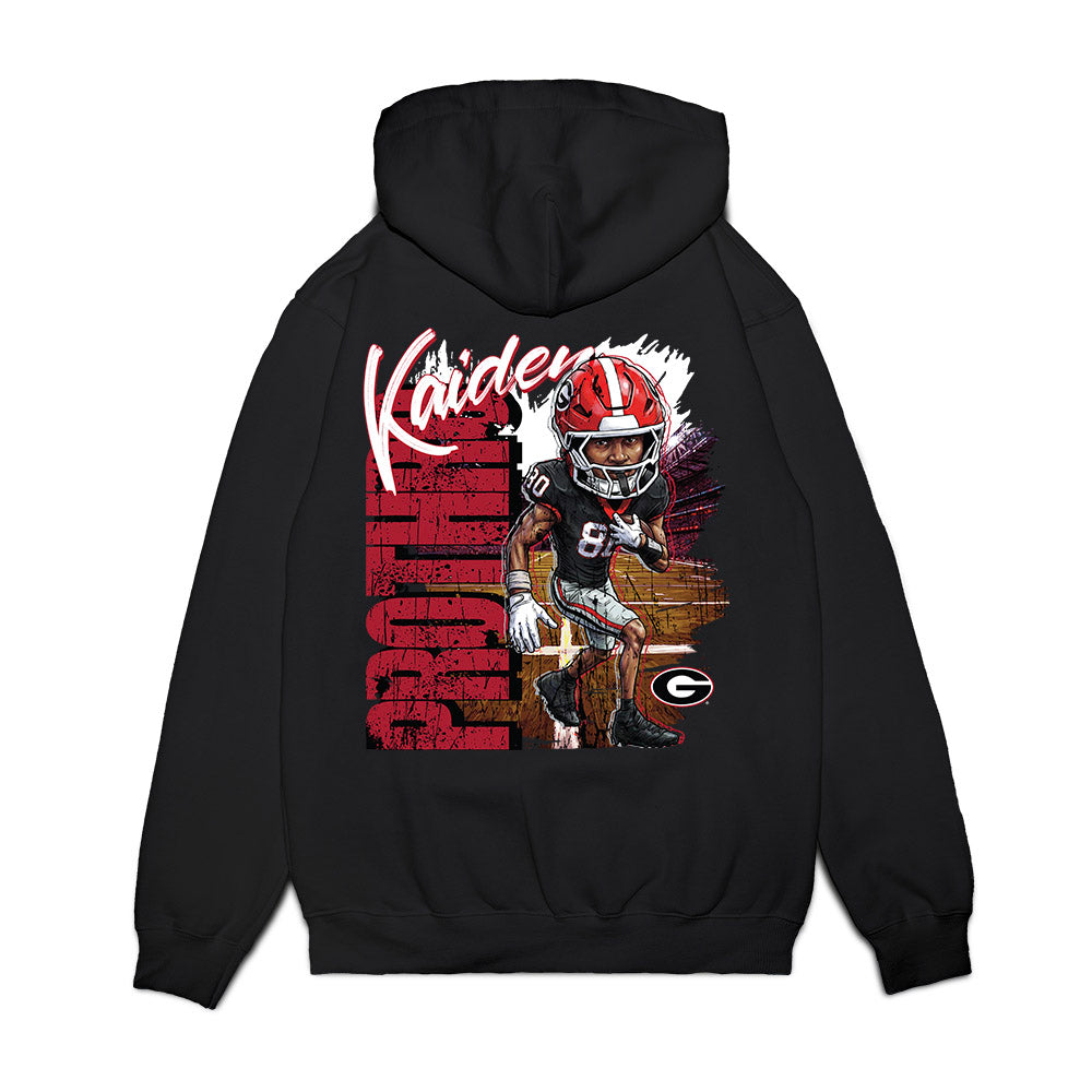 Georgia - NCAA Football : Kaiden Prothro - Caricature Premium Hooded Sweatshirt-1