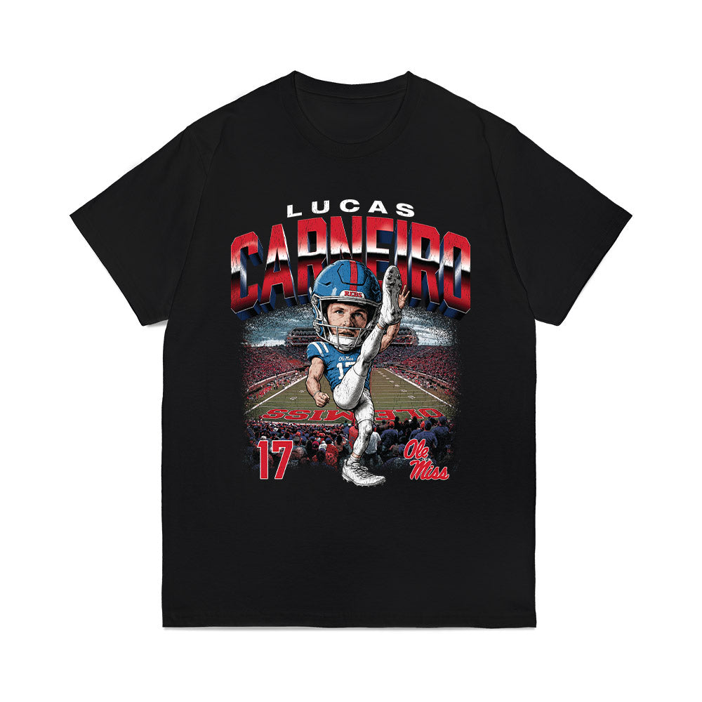 Ole Miss - NCAA Football : Lucas Carneiro - Caricature Comfort Colors T-Shirt-0
