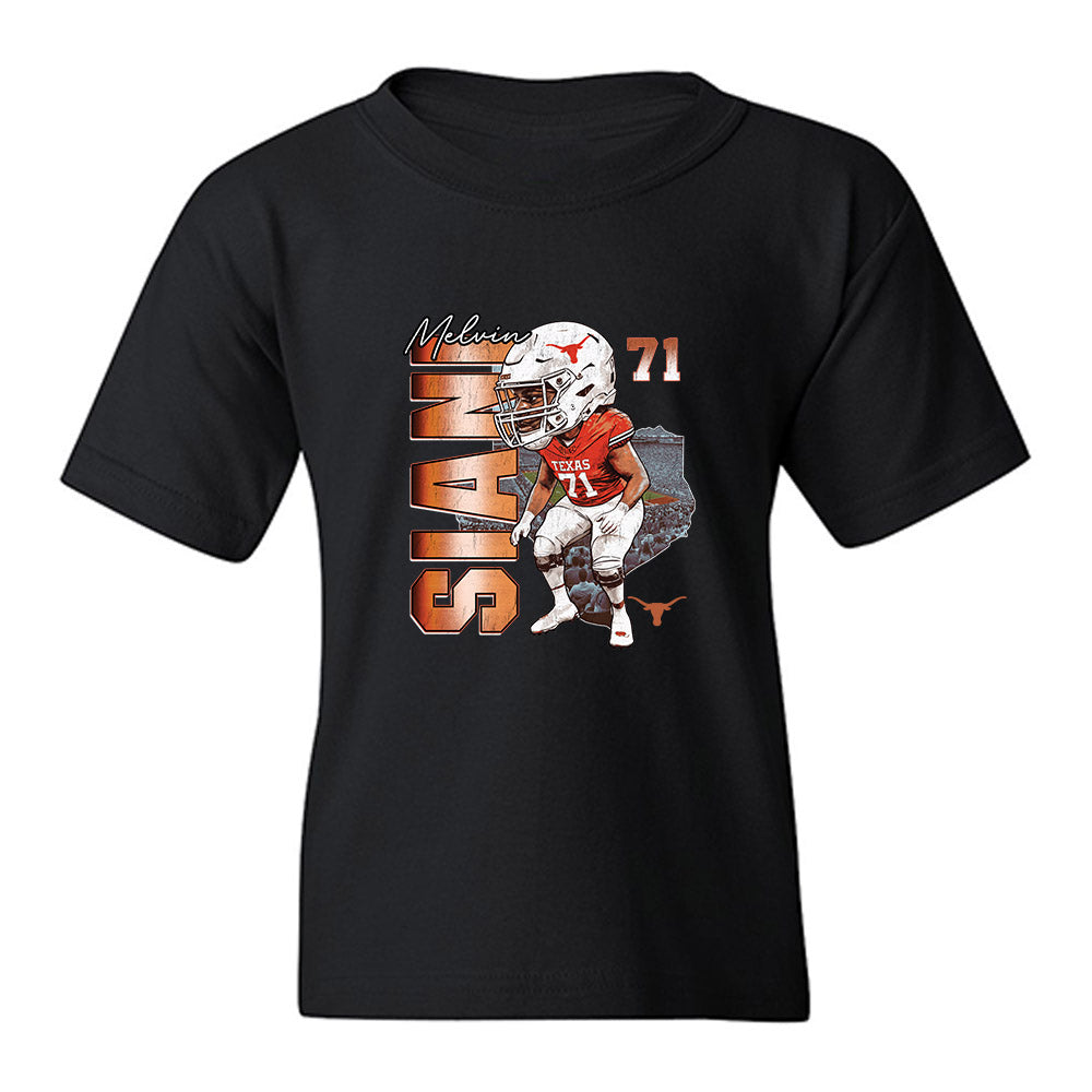 Texas - NCAA Football : Melvin Siani - Caricature Youth T-Shirt-0