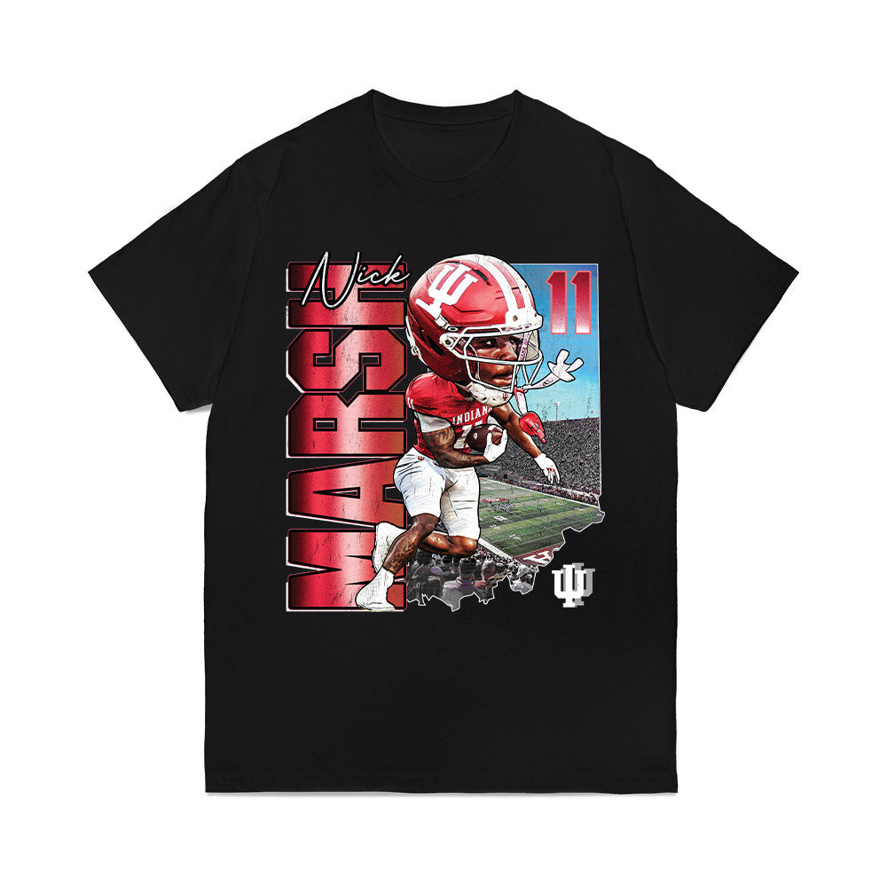 Indiana - NCAA Football : Nick Marsh - Caricature Comfort Colors T-Shirt-0