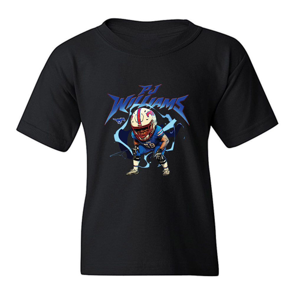 SMU - NCAA Football : Pj Williams - Bobble Head Youth T-Shirt-0
