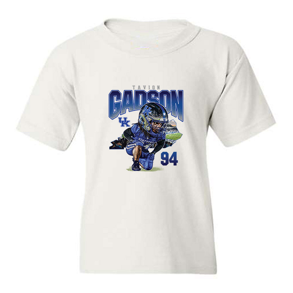 Kentucky - NCAA Football : Tavion Gadson - Bobble Head Youth T-Shirt-0