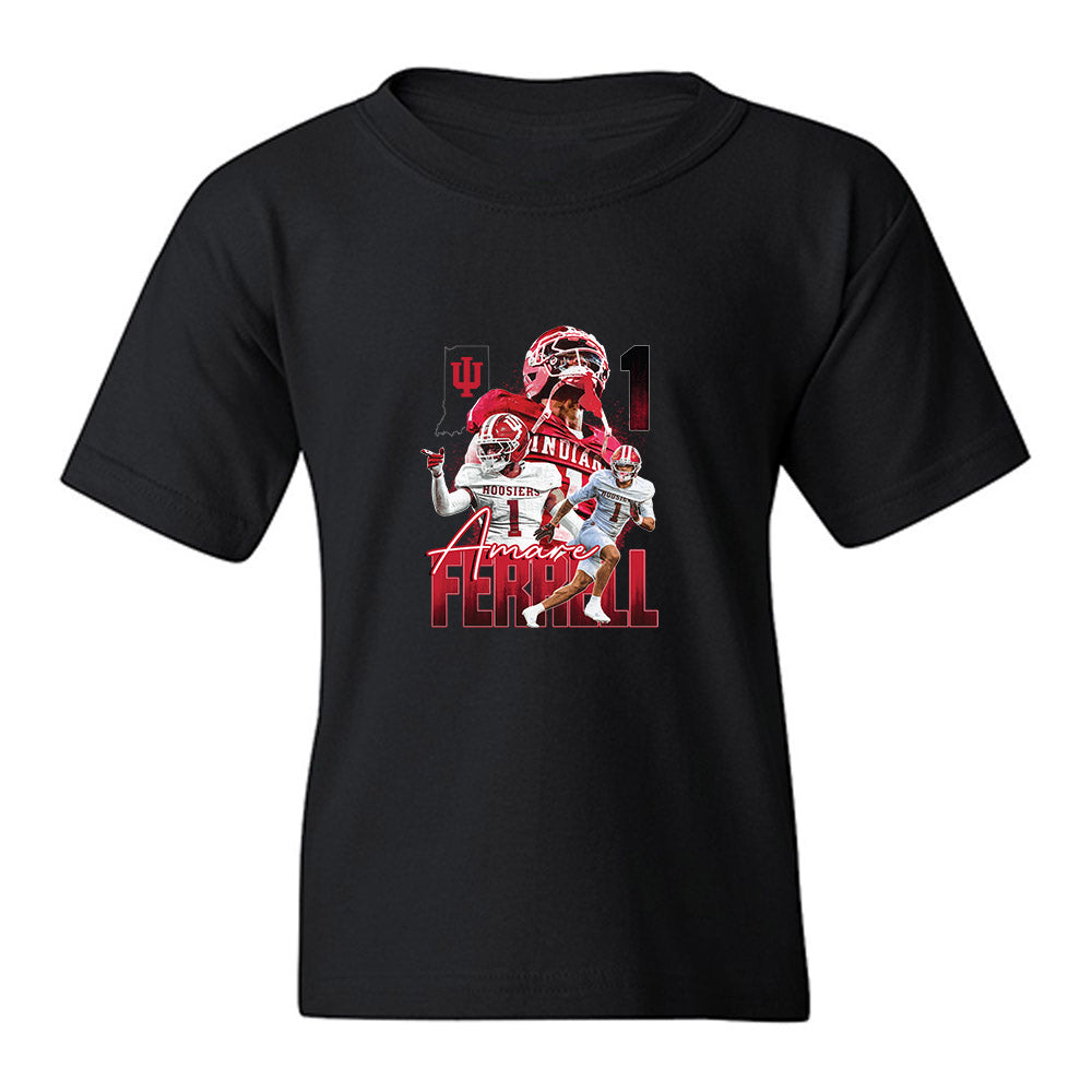 Indiana - NCAA Football : Amare Ferrell - Collage Youth T-Shirt-0