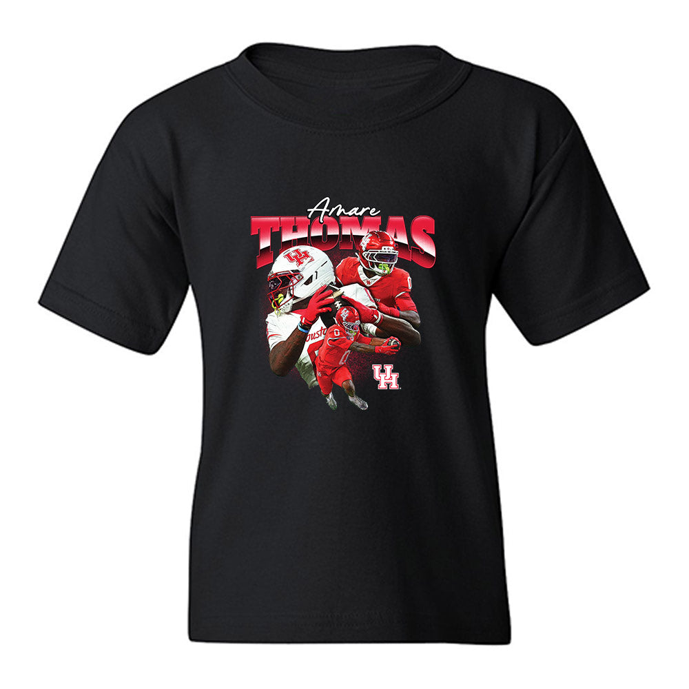 Houston - NCAA Football : Amare Thomas - Collage Youth T-Shirt-0