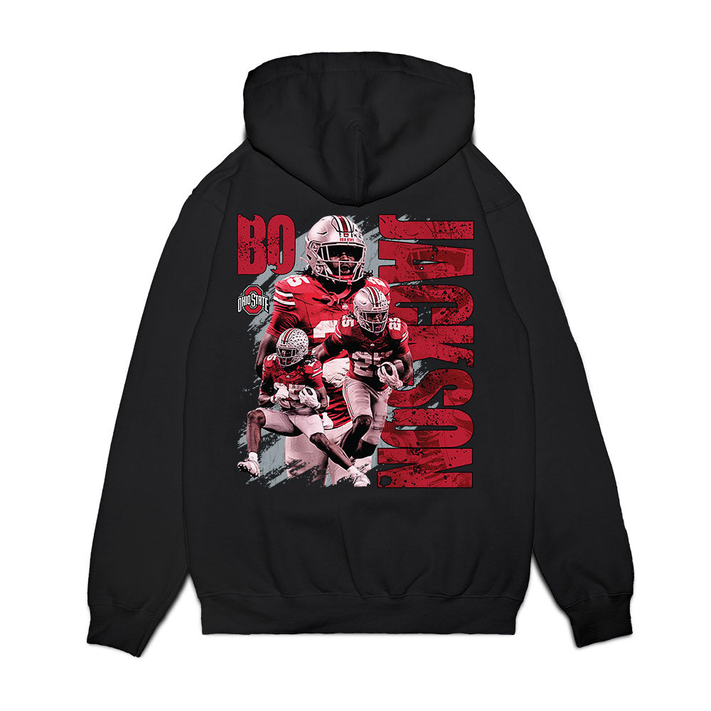 Ohio State - NCAA Football : Bo Jackson - Collage Premium Hooded Sweatshirt-1