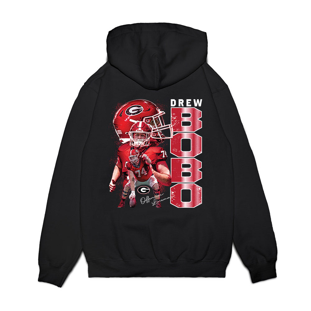 Georgia - NCAA Football : Drew Bobo - Collage Premium Hooded Sweatshirt-1