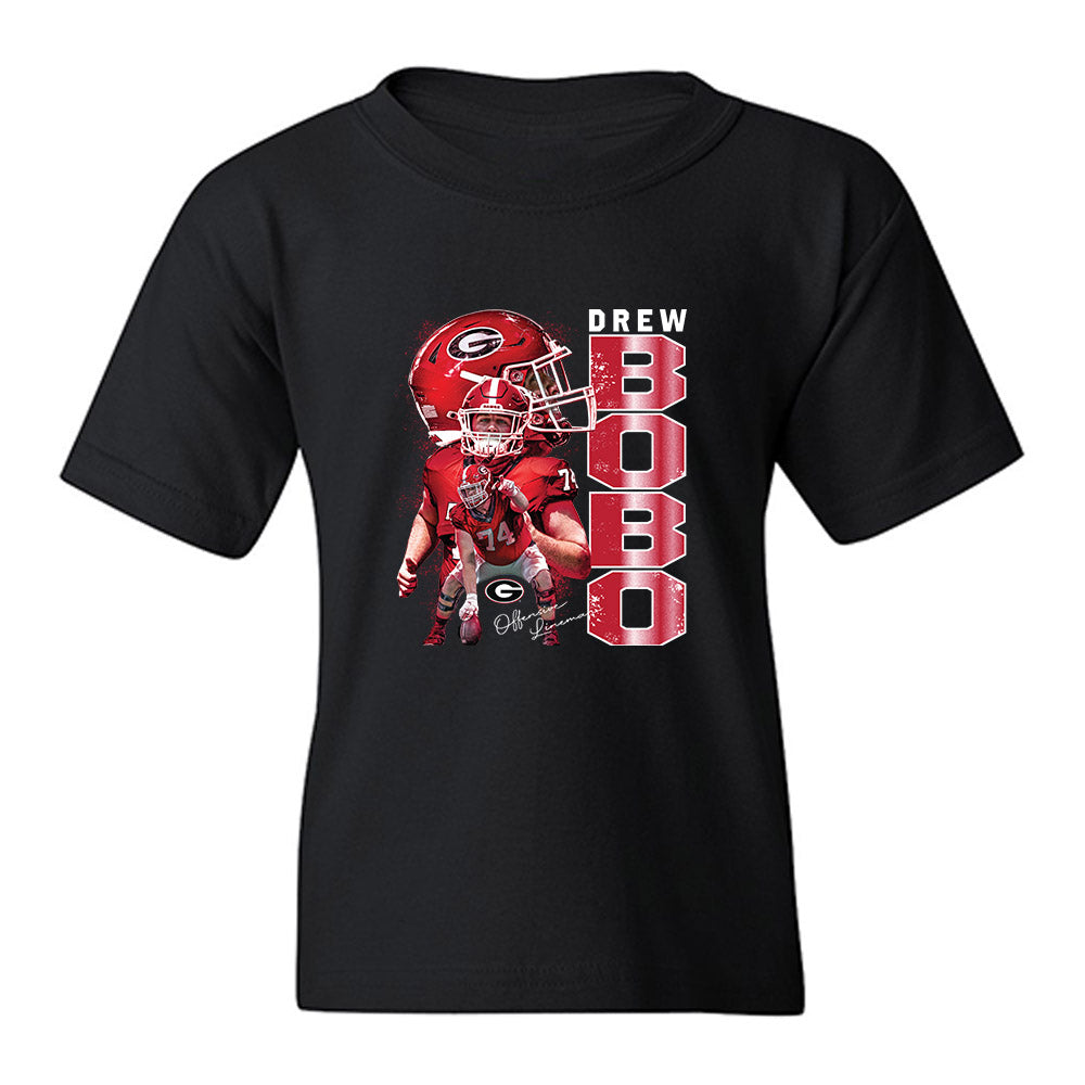 Georgia - NCAA Football : Drew Bobo - Collage Youth T-Shirt-0