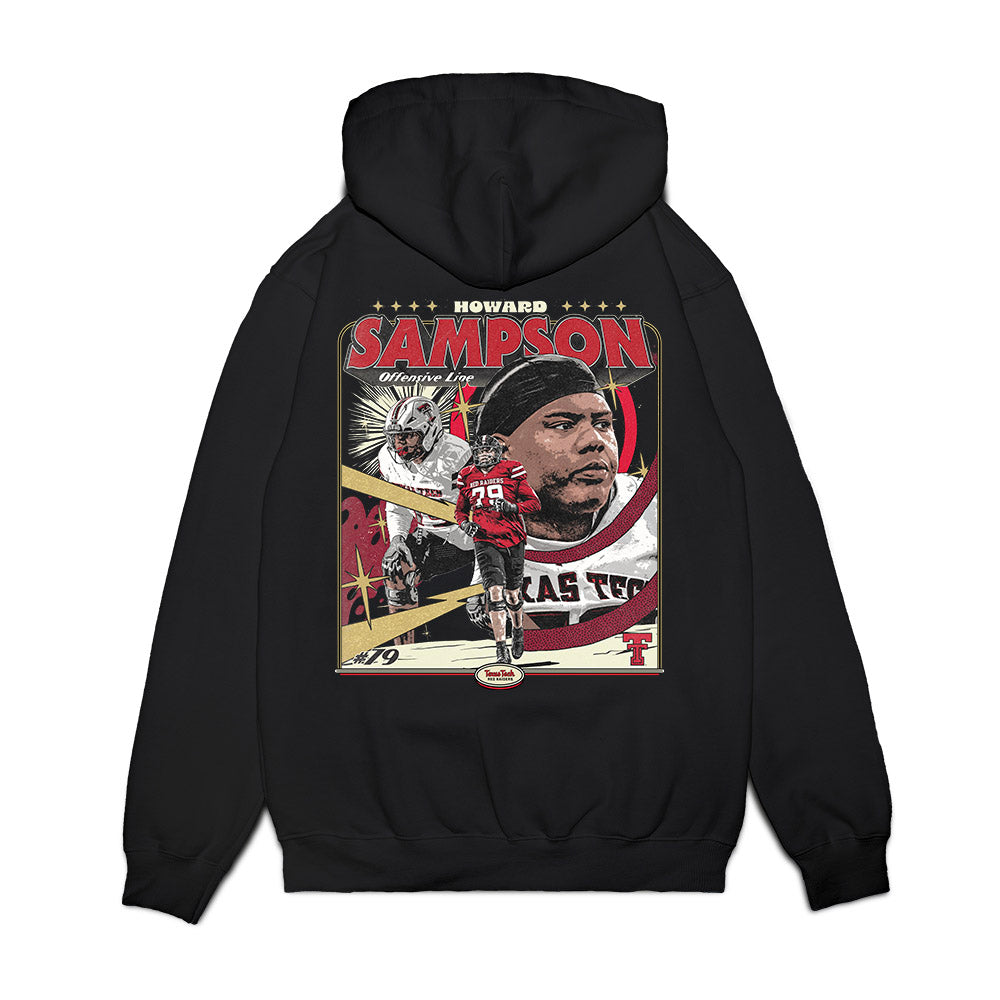 Texas Tech - NCAA Football : Howard Sampson - Collage Premium Hooded Sweatshirt-1