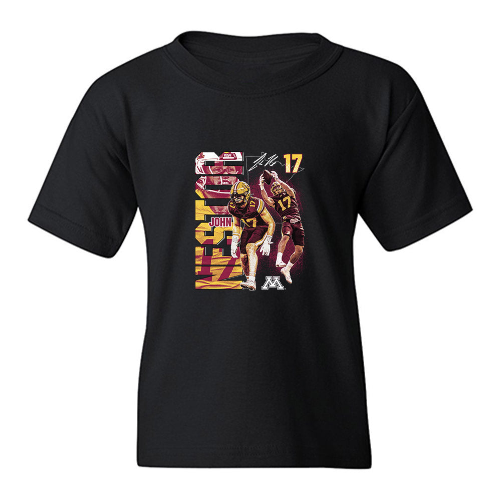 Minnesota - NCAA Football : John Nestor - Collage Youth T-Shirt-0