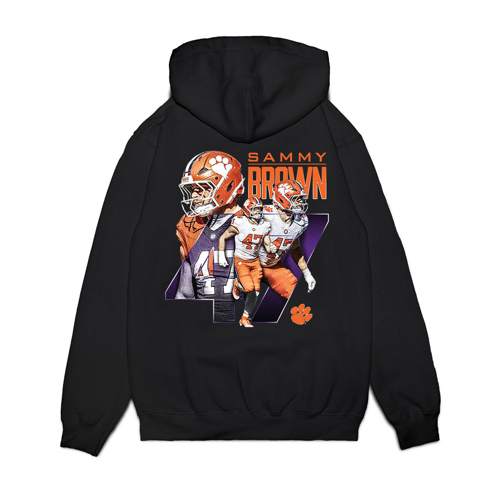 Clemson - NCAA Football : Sammy Brown - Collage Premium Hooded Sweatshirt-1