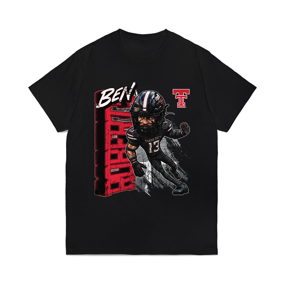 Texas Tech - NCAA Football : Ben Roberts - Bobble Head Comfort Colors T-Shirt-0