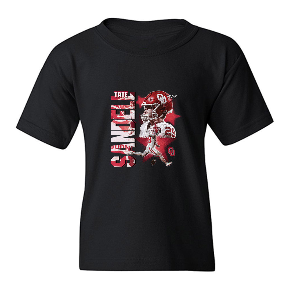 Oklahoma - NCAA Football : Tate Sandell - Collage Youth T-Shirt-0