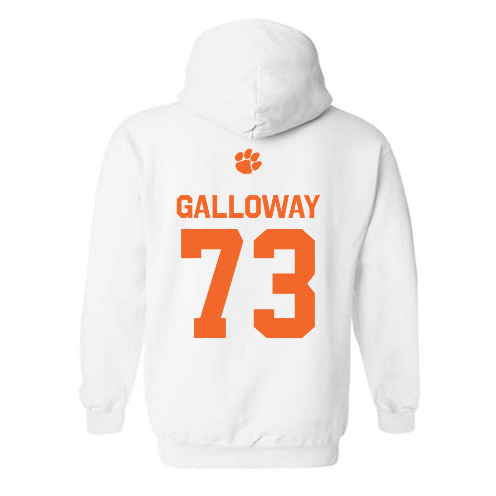 Clemson - NCAA Football : Hayes Galloway - Classic Shersey Hooded Sweatshirt-1