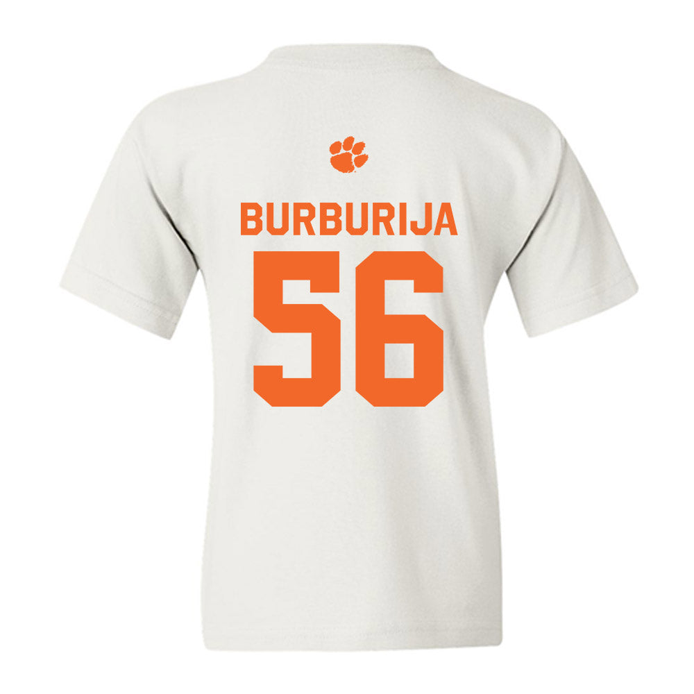 Clemson - NCAA Football : Andy Burburija - Classic Shersey Youth T-Shirt-1