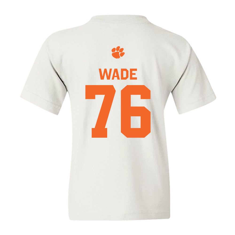 Clemson - NCAA Football : Mason Wade - Classic Shersey Youth T-Shirt-1