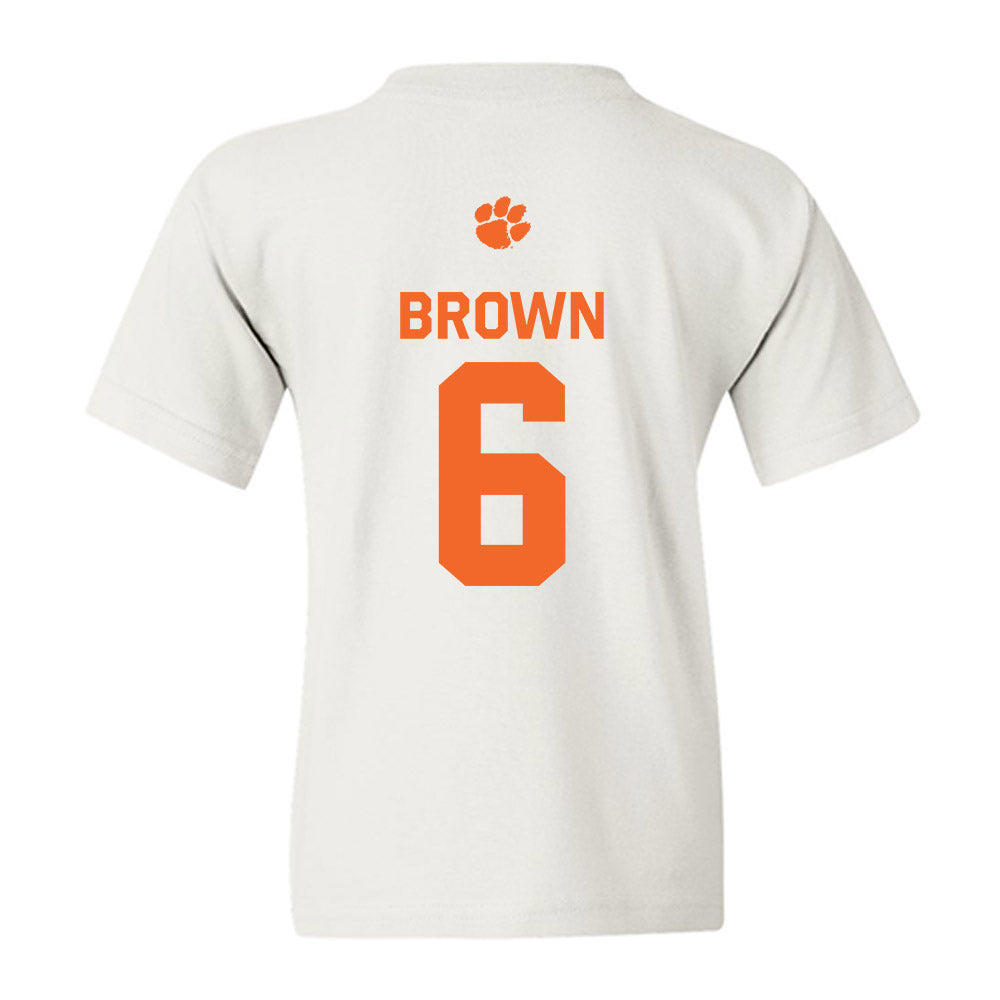 Clemson - NCAA Football : Tyler Brown - Classic Shersey Youth T-Shirt-1