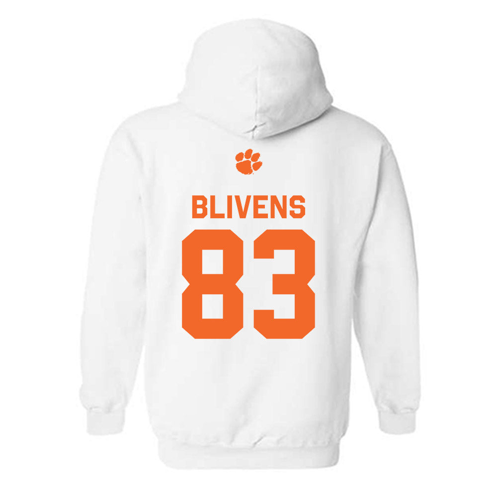 Clemson - NCAA Football : Cam Blivens - Classic Shersey Hooded Sweatshirt-1