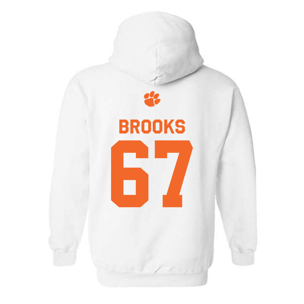Clemson - NCAA Football : Nathan Brooks - Classic Shersey Hooded Sweatshirt-1