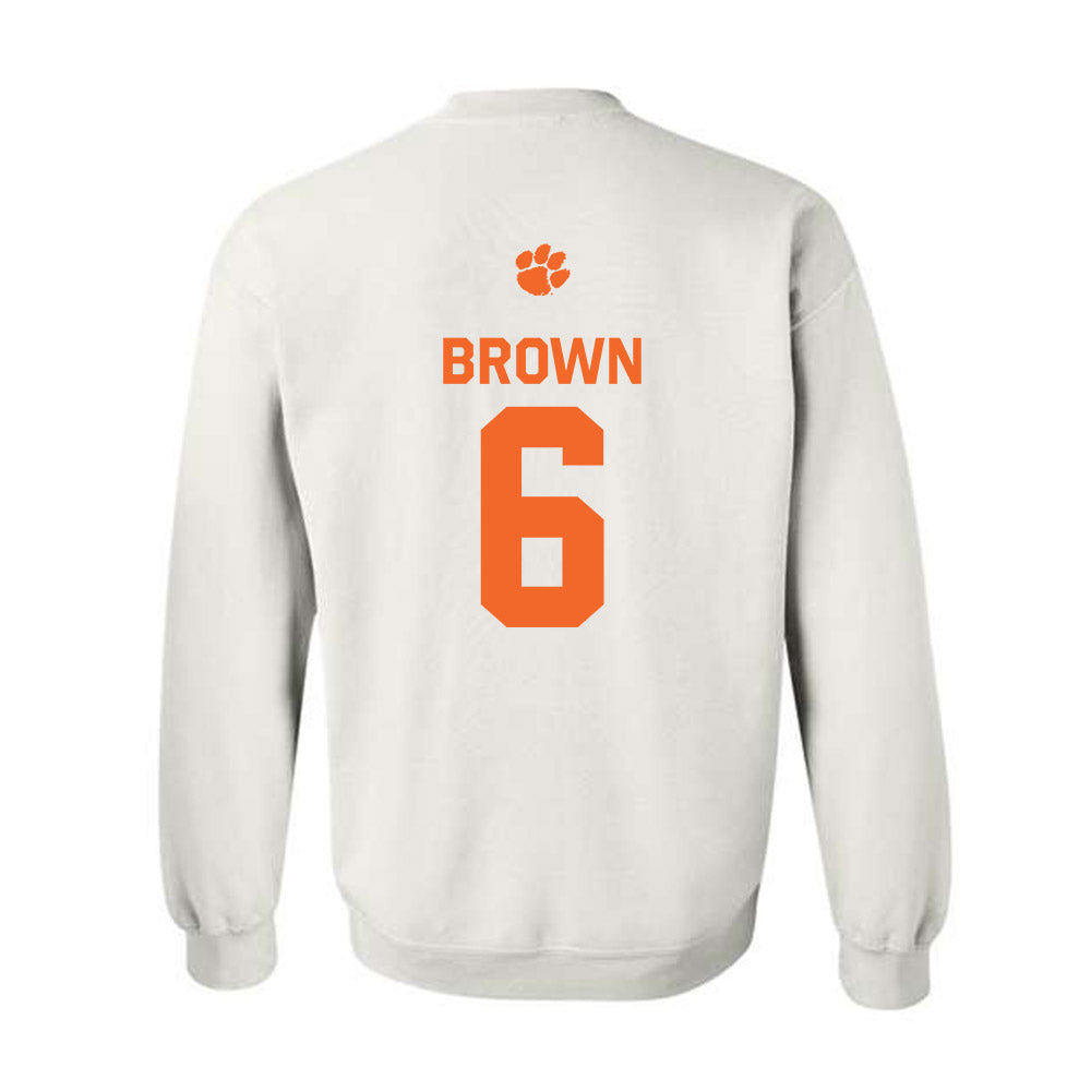 Clemson - NCAA Football : Tyler Brown - Classic Shersey Crewneck Sweatshirt-1