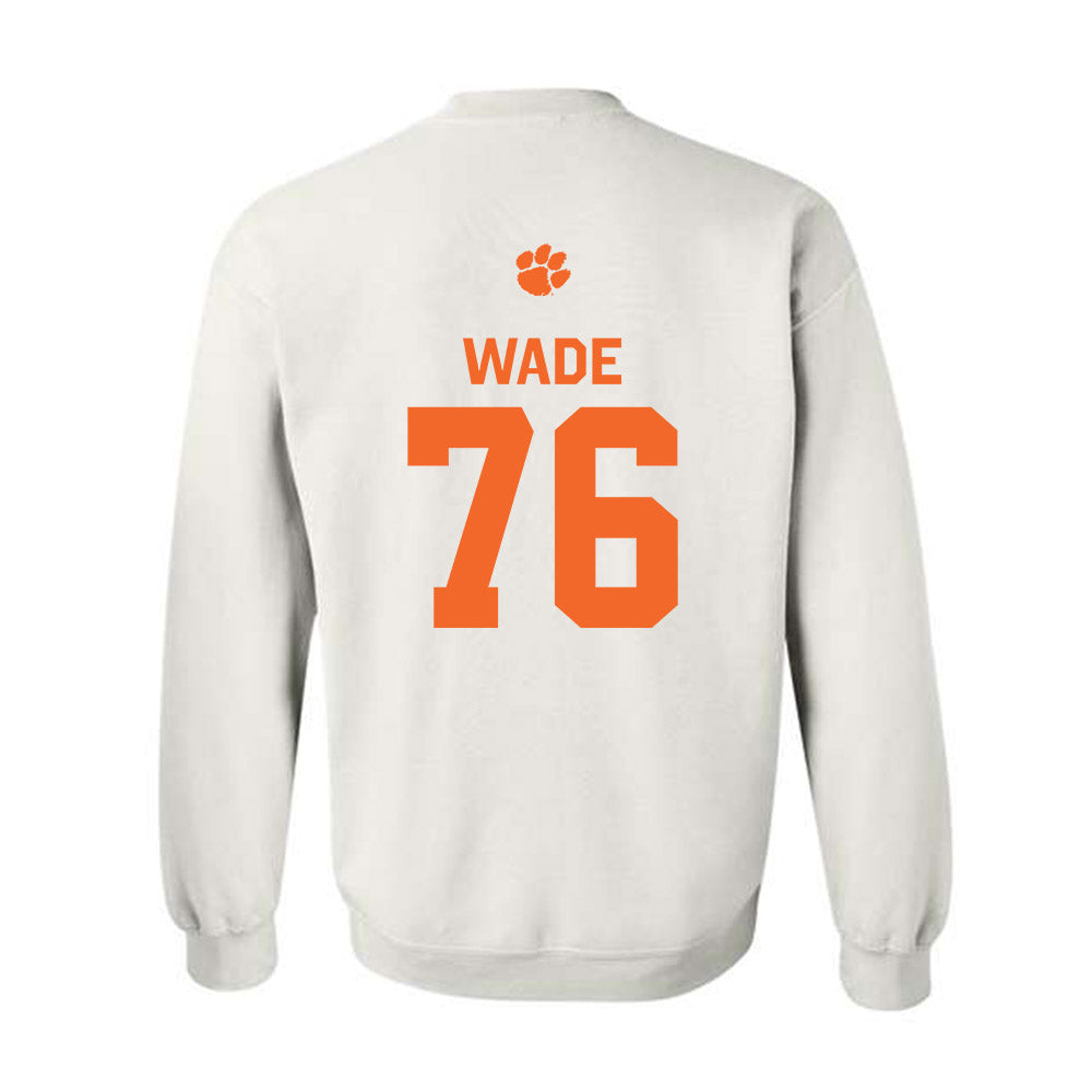 Clemson - NCAA Football : Mason Wade - Classic Shersey Crewneck Sweatshirt-1