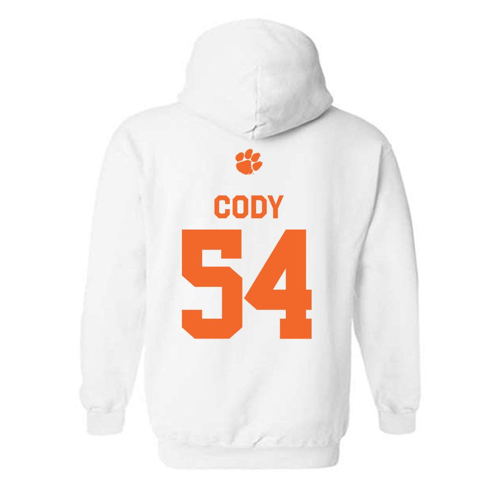 Clemson - NCAA Football : Kam Cody - Classic Shersey Hooded Sweatshirt-1