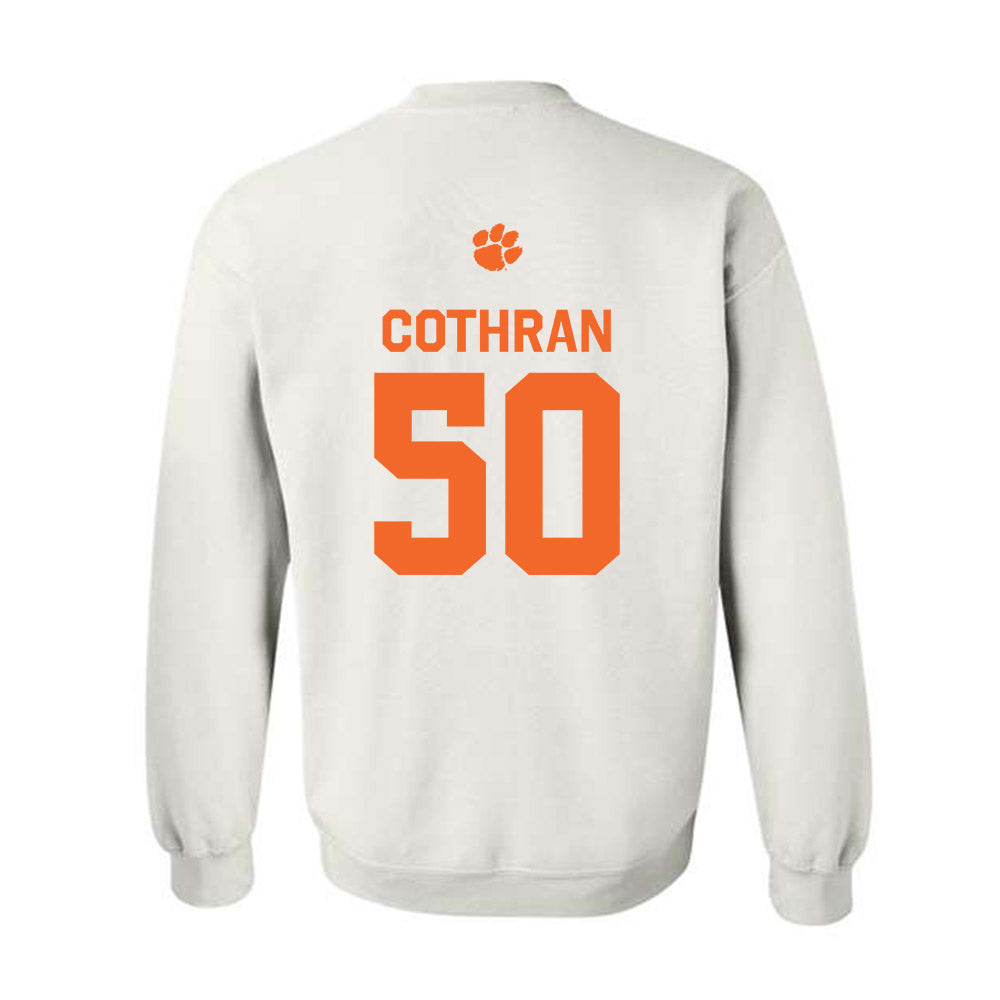 Clemson - NCAA Football : Fletcher Cothran - Classic Shersey Crewneck Sweatshirt-1